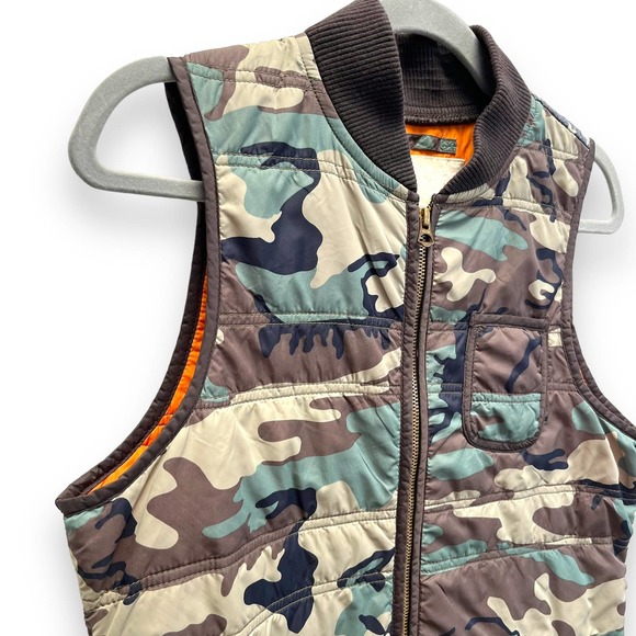 Ralph Lauren Denim & Supply American Flag Camo Puffer Vest Size Medium - Picture 2 of 11
